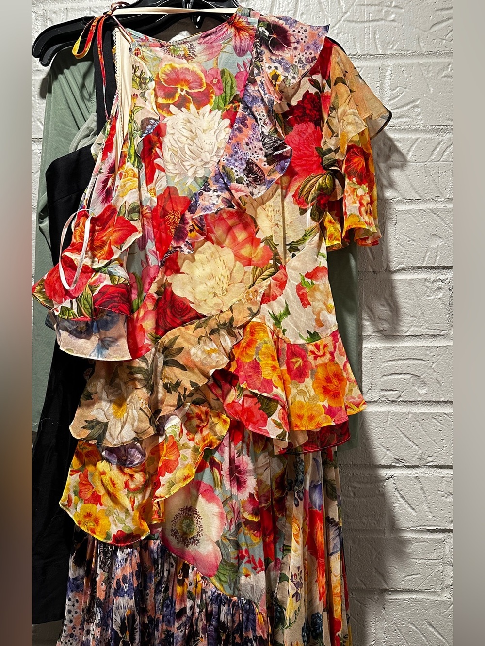Zimmerman Wonderland Flounce Floral Tiered Dress Size 0p - Picture 3 of 12